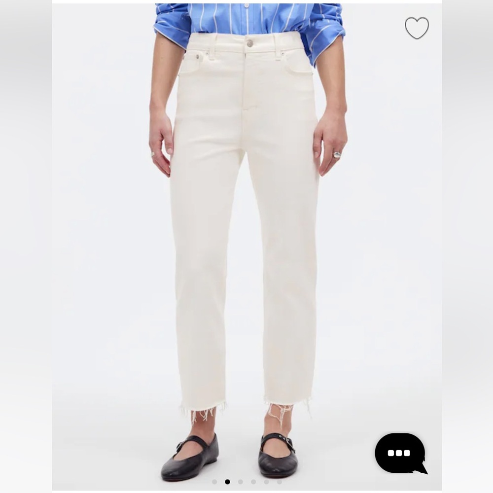 Madewell The '90s Straight Crop Jean
